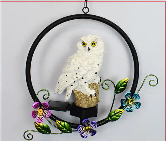 Unboring Abodes Solar Owl LED Hanging Light
