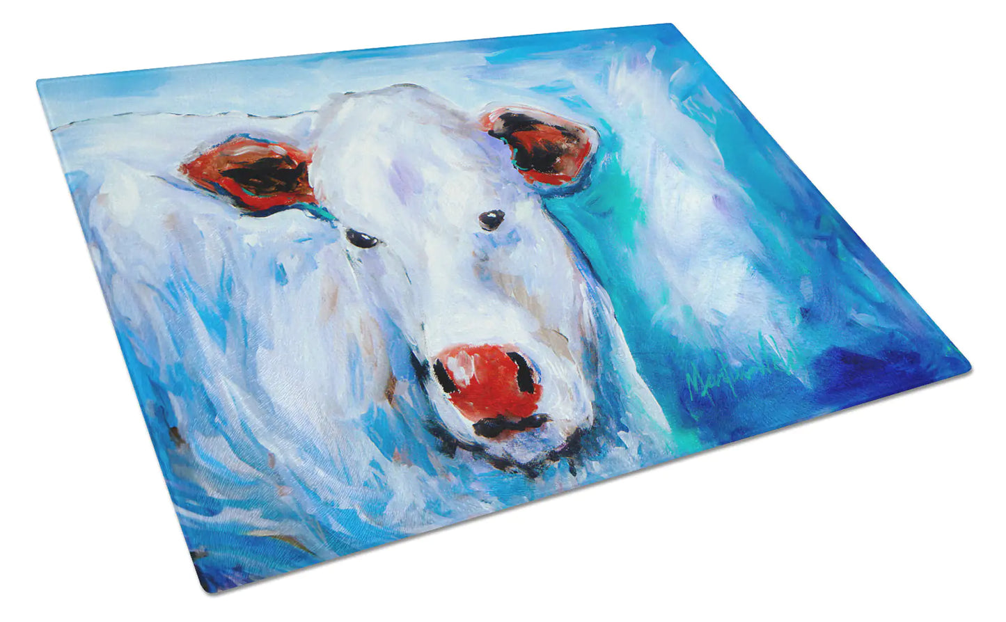 Move Over Cow Glass Cutting Board