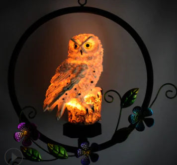Unboring Abodes Solar Owl LED Hanging Light