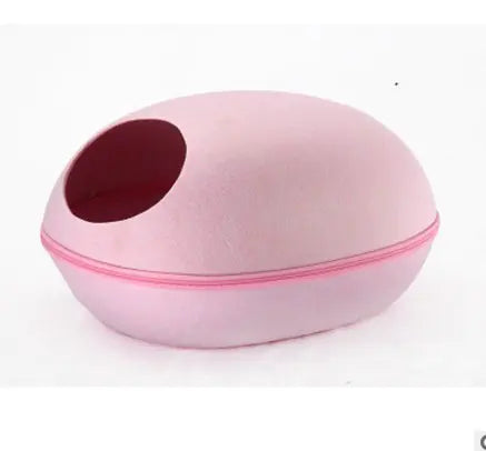 Washable Felt Cat Cave with Semi-Closed Design (4 variants)