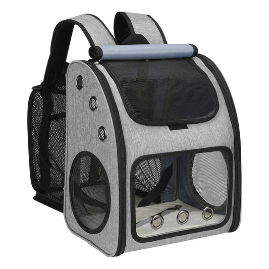 Expandable Pet Backpack Carrier – Ventilated, Safe & Comfortable