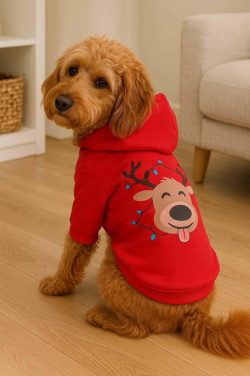 Cotton Sweater Coat for Dogs - Christmas Apparel